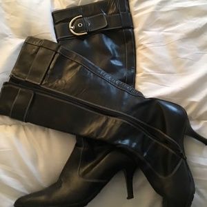 Coach Justine knee high Italian leather boots